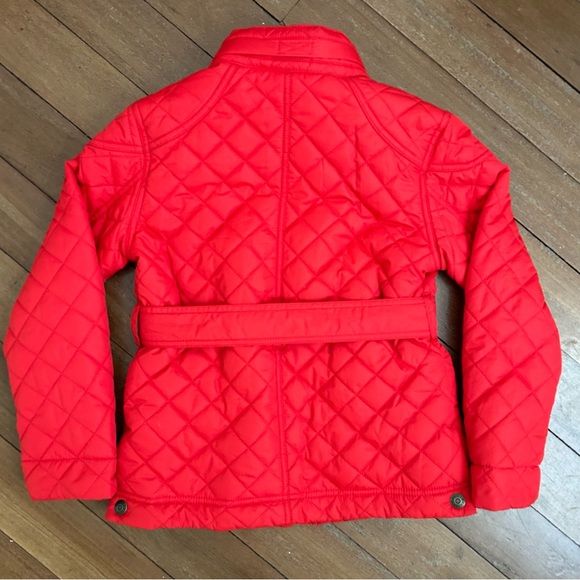 Tommy Hilfiger Quilted Barn Jacket Cherry Red - Picture 2 of 12